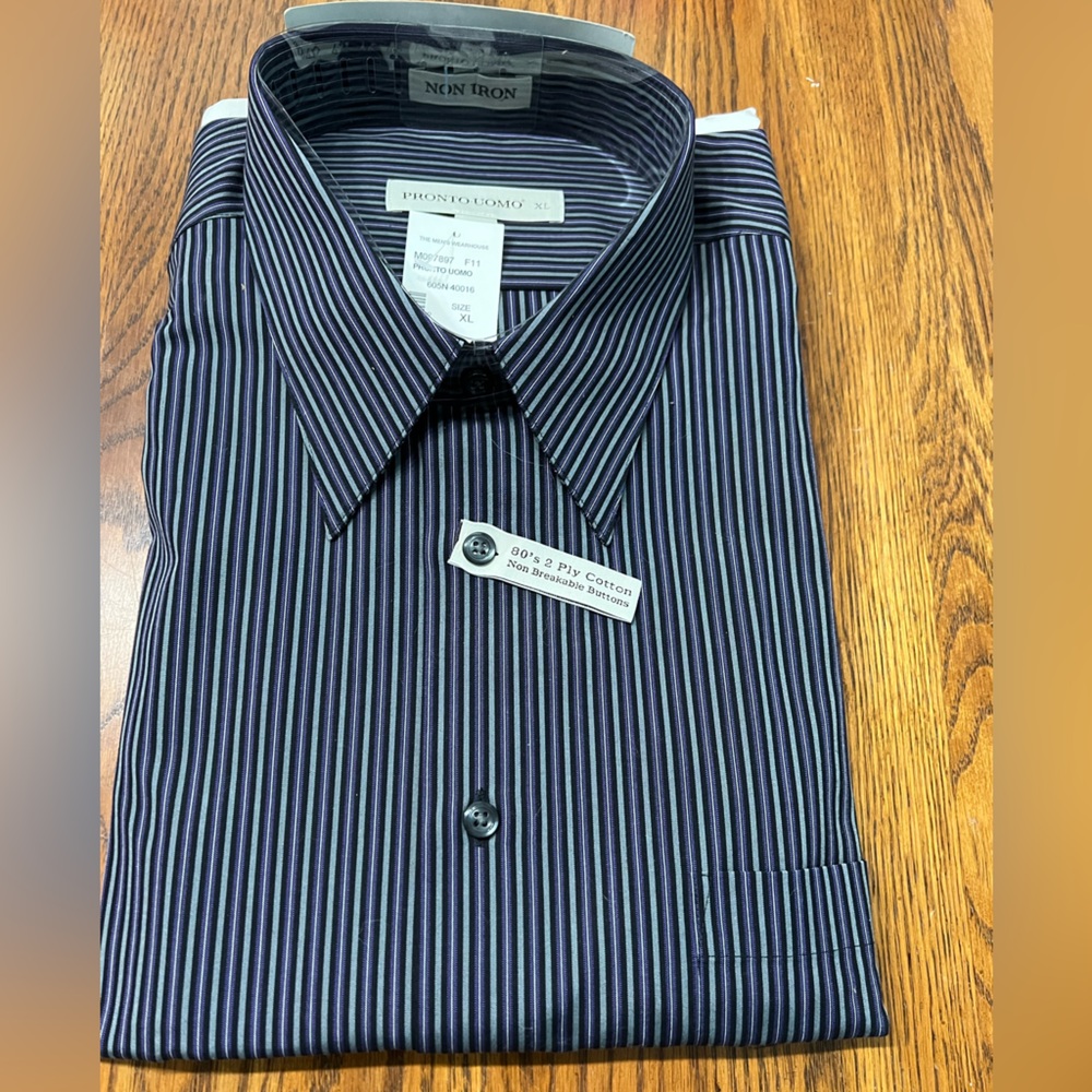 Striped Cotton Shirt with Non Breakable Buttons